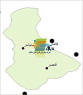 شیپ فایل نقطه ای شهرهای شهرستان کاشان واقع در استان اصفهان