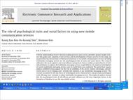 The role of psychological traits and social factors in using new mobile communication services