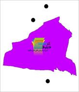 شیپ فایل نقطه ای شهرهای شهرستان گتوند واقع در استان خوزستان