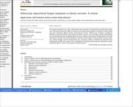 مقاله انگلیسی با ترجمه Arbuscular mycorrhizal fungal responses to abiotic stresses: A review Ingrid